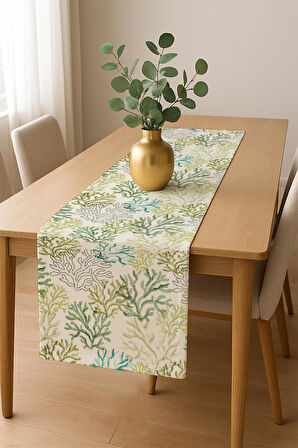 Şık Dokulu Leke Tutmaz Masa Örtüsü MSRT009