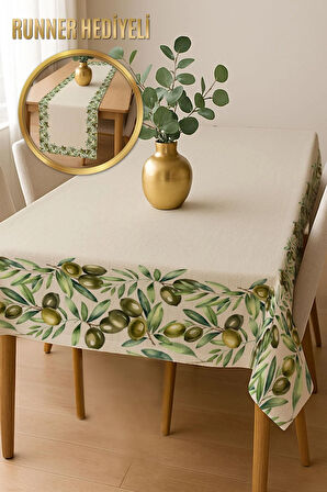 Şık Dokulu Leke Tutmaz Masa Örtüsü MSRT010