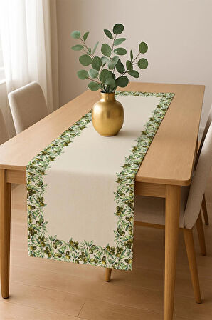 Şık Dokulu Leke Tutmaz Masa Örtüsü MSRT010