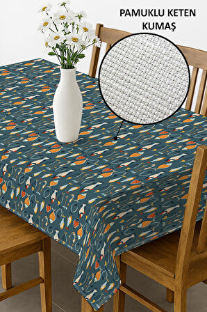 Şık Dokulu Leke Tutmaz Masa Örtüsü MSRT013