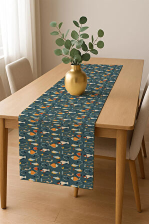 Şık Dokulu Leke Tutmaz Masa Örtüsü MSRT013