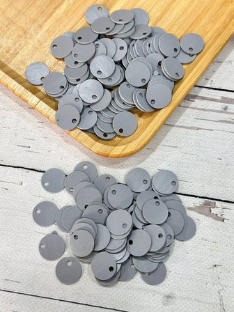 20 mm (2 cm) Suni Deri Pul Çanta, Supla, Patik Hobi Pulu 25 gr 3 Gri