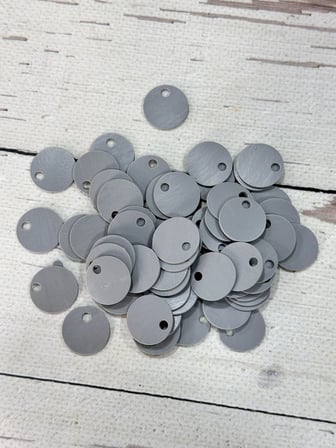 20 mm (2 cm) Suni Deri Pul Çanta, Supla, Patik Hobi Pulu 25 gr 3 Gri