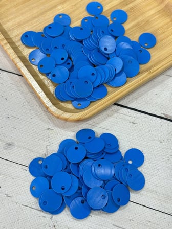 20 mm (2 cm) Suni Deri Pul Çanta, Supla, Patik Hobi Pulu 25 gr 5 Mavi