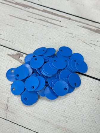 20 mm (2 cm) Suni Deri Pul Çanta, Supla, Patik Hobi Pulu 25 gr 5 Mavi