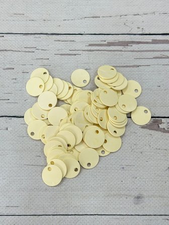 20 mm (2 cm) Suni Deri Pul Çanta, Supla, Patik Hobi Pulu 25 gr 6 Krem