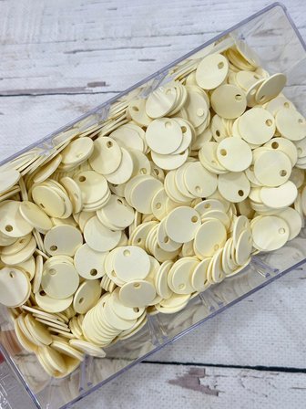 20 mm (2 cm) Suni Deri Pul Çanta, Supla, Patik Hobi Pulu 25 gr 6 Krem