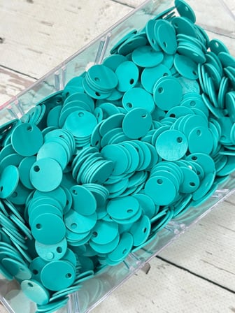 20 mm (2 cm) Suni Deri Pul Çanta, Supla, Patik Hobi Pulu 25 gr 13 Turkuaz