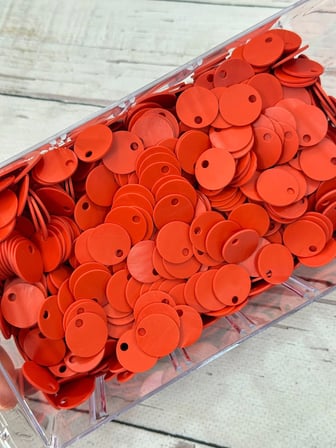 20 mm (2 cm) Suni Deri Pul Çanta, Supla, Patik Hobi Pulu 25 gr 10 Turuncu
