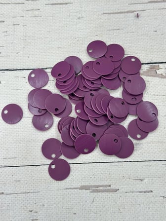 20 mm (2 cm) Suni Deri Pul Çanta, Supla, Patik Hobi Pulu 25 gr 12 Mürdüm
