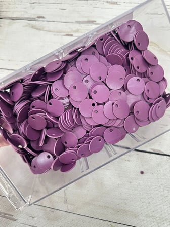 20 mm (2 cm) Suni Deri Pul Çanta, Supla, Patik Hobi Pulu 25 gr 12 Mürdüm