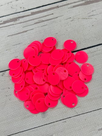 20 mm (2 cm) Suni Deri Pul Çanta, Supla, Patik Hobi Pulu 25 gr 14 Canlı Pembe