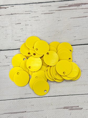 30 mm (3 cm) Deri Pul Çanta, Supla Pulu 25 gr 1 Sarı