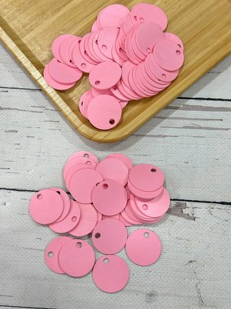 30 mm (3 cm) Deri Pul Çanta, Supla Pulu 25 gr 5 Pembe