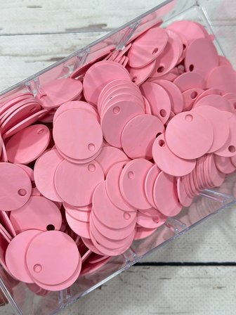 30 mm (3 cm) Deri Pul Çanta, Supla Pulu 25 gr 5 Pembe