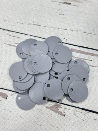 30 mm (3 cm) Deri Pul Çanta, Supla Pulu 25 gr 8 Gri
