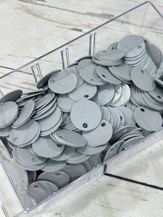 30 mm (3 cm) Deri Pul Çanta, Supla Pulu 25 gr 8 Gri