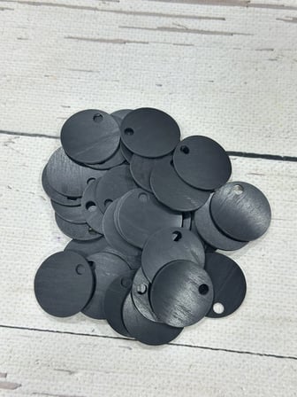 30 mm (3 cm) Deri Pul Çanta, Supla Pulu 25 gr 9 Siyah