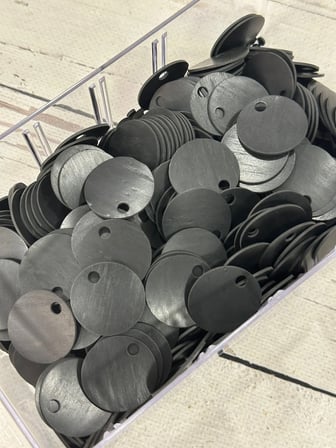 30 mm (3 cm) Deri Pul Çanta, Supla Pulu 25 gr 9 Siyah