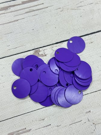 30 mm (3 cm) Deri Pul Çanta, Supla Pulu 25 gr 10 Mor