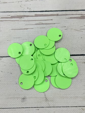 30 mm (3 cm) Deri Pul Çanta, Supla Pulu 25 gr 11 Açık Yeşil