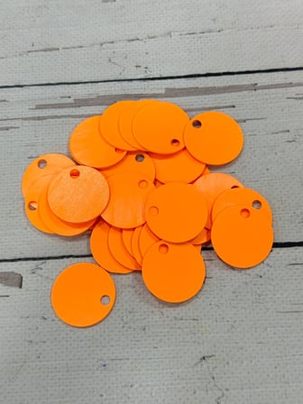 30 mm (3 cm) Deri Pul Çanta, Supla Pulu 25 gr 13 Canlı Turuncu
