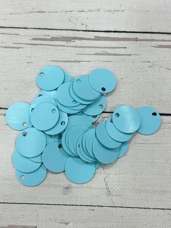 30 mm (3 cm) Deri Pul Çanta, Supla Pulu 25 gr 15 Açık Turkuaz