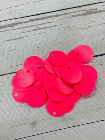 30 mm (3 cm) Deri Pul Çanta, Supla Pulu 25 gr 16 Canlı Pembe