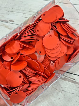 30 mm (3 cm) Deri Pul Çanta, Supla Pulu 25 gr 17 Turuncu