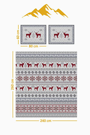 Parlak Kadife Kumaş Kapitoneli Çift Kişilik Yatak Örtüsü Seti (3 Parça) CKY0021