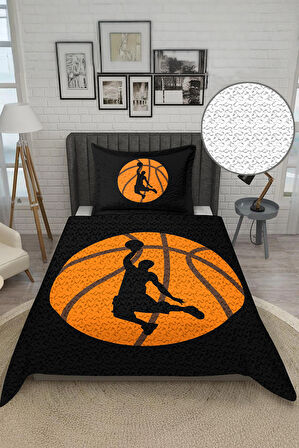 Parlak Kadife Kumaş Tek Kişilik Çocuk Yatak Örtüsü Seti (2 Parça) TKY0014