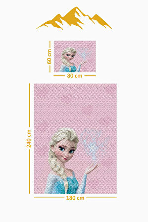 Parlak Kadife Kumaş Tek Kişilik Çocuk Yatak Örtüsü Seti (2 Parça) TKY0017