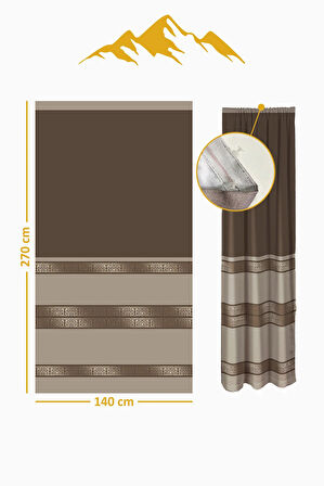 Parlak Saten Mikro Kumaş Çift Kanat Fon Perde Takımı PRD0004