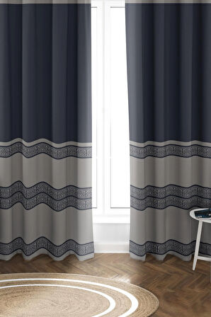 Parlak Saten Mikro Kumaş Çift Kanat Fon Perde Takımı PRD0005