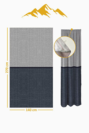 Parlak Saten Mikro Kumaş Çift Kanat Fon Perde Takımı PRD0009