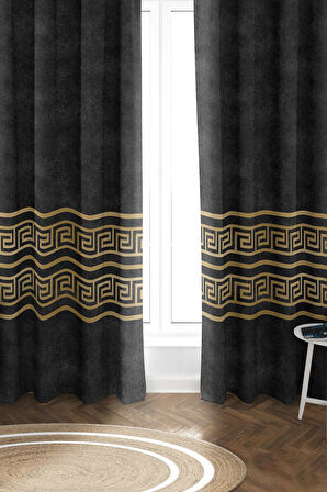 Parlak Saten Mikro Kumaş Çift Kanat Fon Perde Takımı PRD0012