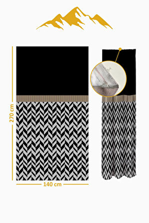 Parlak Saten Mikro Kumaş Çift Kanat Fon Perde Takımı PRD0013