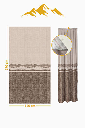 Parlak Saten Mikro Kumaş Çift Kanat Fon Perde Takımı PRD0014