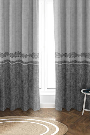 Parlak Saten Mikro Kumaş Çift Kanat Fon Perde Takımı PRD0015