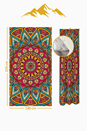 Parlak Saten Mikro Kumaş Çift Kanat Fon Perde Takımı PRD0018