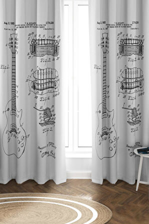 Parlak Saten Mikro Kumaş Çift Kanat Fon Perde Takımı PRD0019