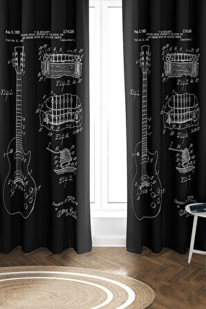 Parlak Saten Mikro Kumaş Çift Kanat Fon Perde Takımı PRD0020