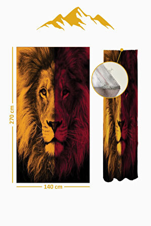 Parlak Saten Mikro Kumaş Çift Kanat Çocuk Odası Fon Perde Takımı PRD0028