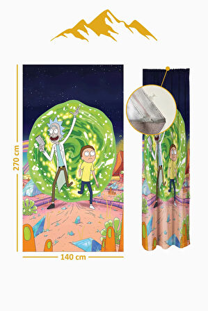 Parlak Saten Mikro Kumaş Çift Kanat Çocuk Odası Fon Perde Takımı PRD0051