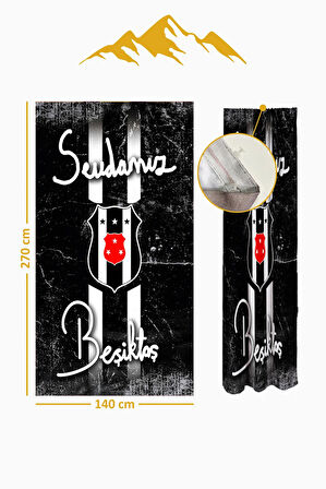 Parlak Saten Mikro Kumaş Çift Kanat Çocuk Odası Fon Perde Takımı PRD0056