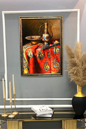 Dijital Kumaş Baskılı Dekoratif Çerçeveli Tablo TBL0007