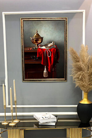 Dijital Kumaş Baskılı Dekoratif Çerçeveli Tablo TBL0008