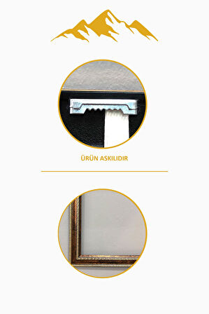 Dijital Kumaş Baskılı Dekoratif Çerçeveli Tablo TBL0009