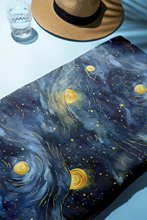 Dijital Baskı Plaj Deniz Havlusu Modern Desenli Peştamal (80X160 cm) HVL0058