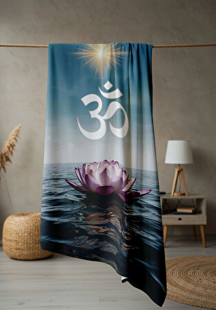 Dijital Baskı Plaj Deniz Havlusu Modern Desenli Peştamal (80X160 cm) HVL0061